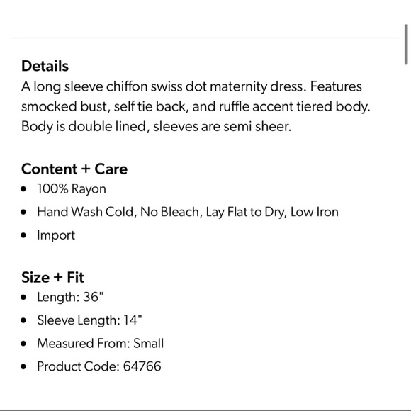 [Pink Blush] NWOT Maternity Dress - Picture 8 of 9